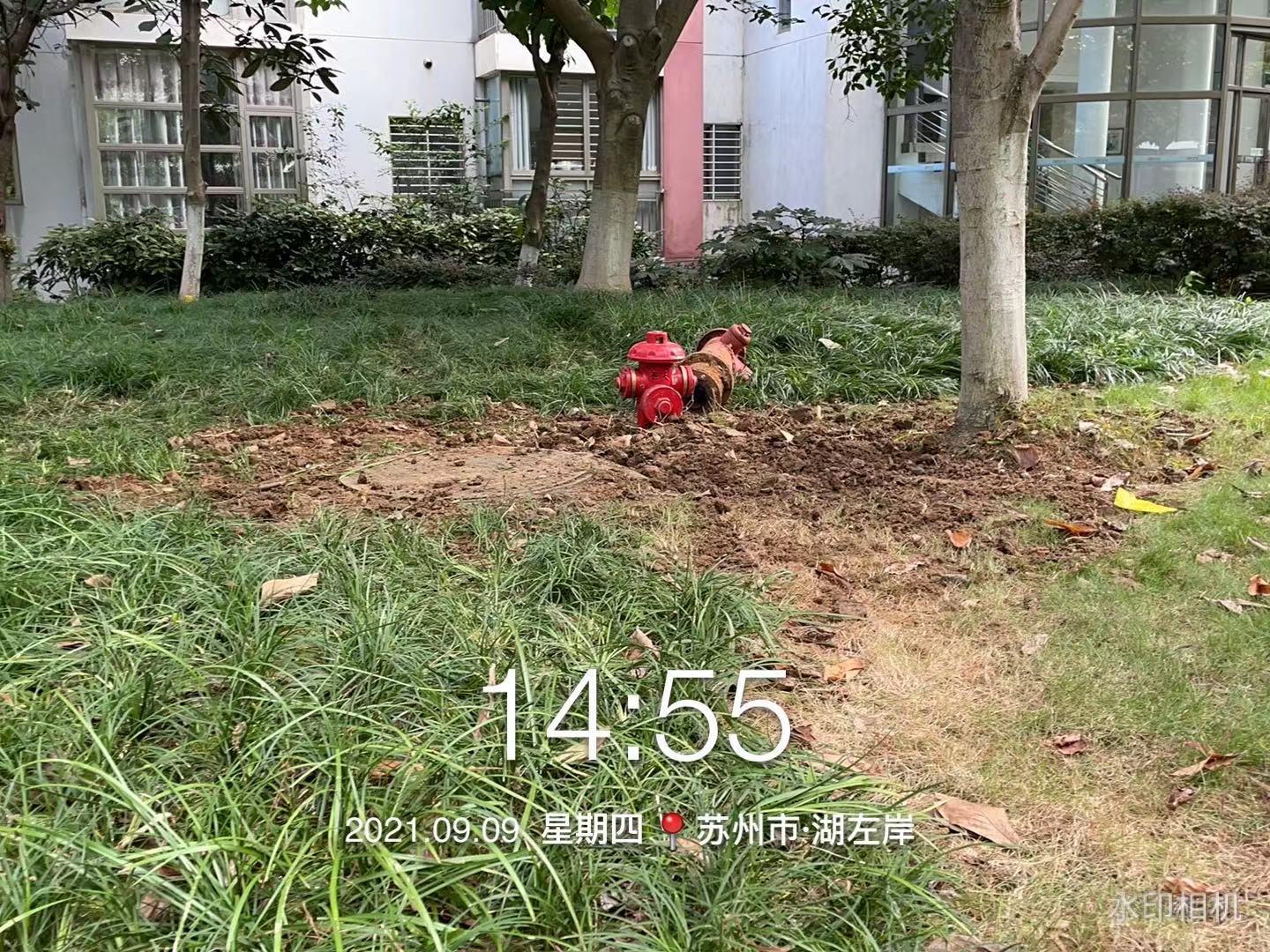 室外消防管道漏水